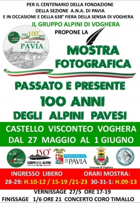 il Tg Alpino a Voghera per la Mostra Fotografica itinerante del centenario - Associazione Nazionale Alpini 