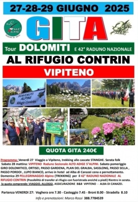 CONTRIN E FESTA DEL 5 ALPINI RADUNO SEZ.ALTO ADIGE - Associazione Nazionale Alpini 