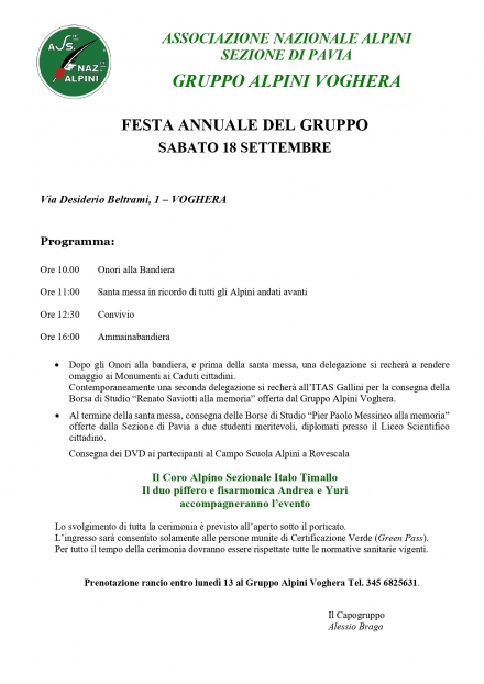 Festa Annuale - Associazione Nazionale Alpini 