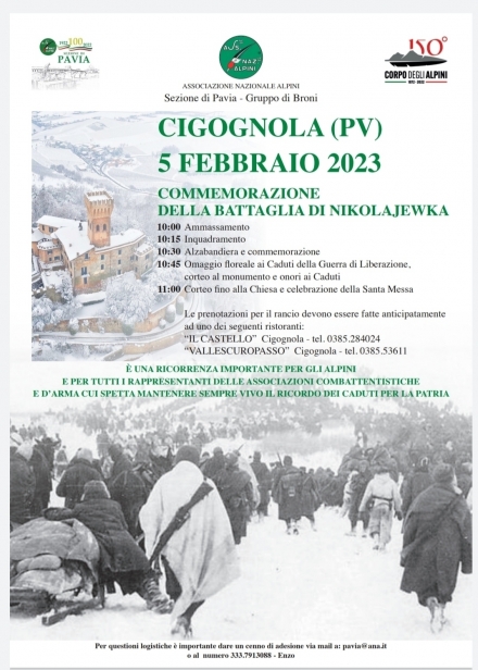 Commemorazione di Nikolajewka 2023 - Associazione Nazionale Alpini 