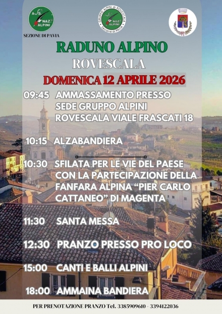 FESTA DEL GRUPPO DI ROVESCALA 12 APRILE - Associazione Nazionale Alpini
