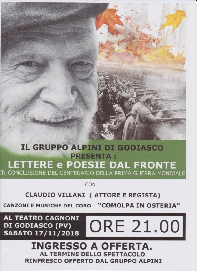 Spettacolo a chiusura manifestazioni Grande Guerra - Associazione Nazionale Alpini 