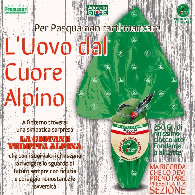 Pasqua 2021: L'uovo dal cuore Alpino - Associazione Nazionale Alpini 