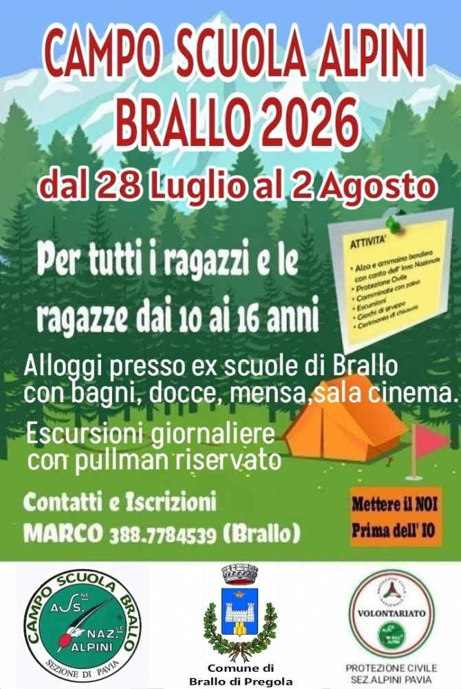 CAMPO SCUOLA  ALPINI  2026 - Associazione Nazionale Alpini 
